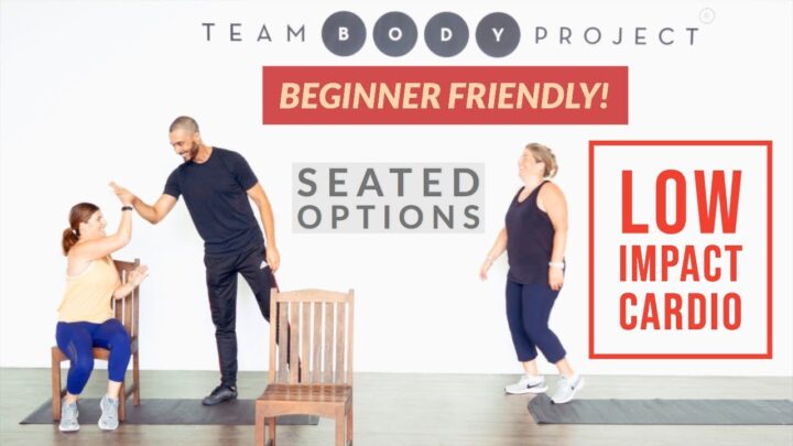 GENUINE beginner cardio workout – SEATED and STANDING options | Team Body Project